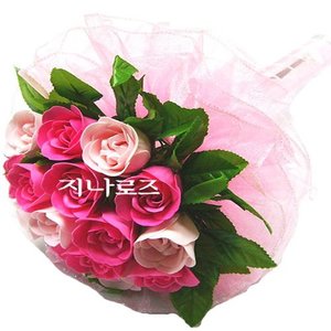 비누꽃 꽃다발봉 핑크비누꽃