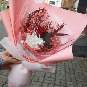 생일 기념일 꽃선물 프리저브드 플라워 장미 수국 꽃다발
